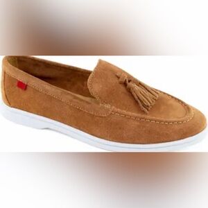 Marc Joseph Belle Tassel Loafer in Tan Suede